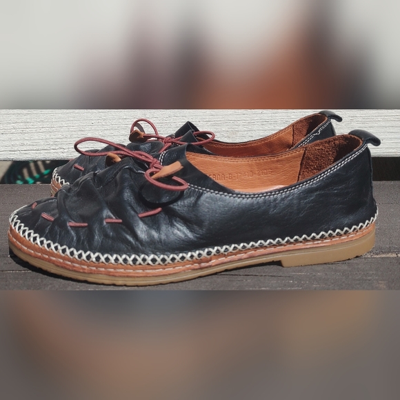 Spring Step Leather Loafer Slipon Black Berna-B Womens Size EU 41 US 10 - Picture 2 of 7